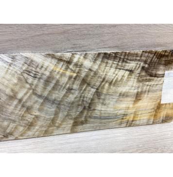 Тополь Болотный Волнистый заготовка накладки на головку грифа Смешанный ААА Волна ААА 5х107х250 мм-5