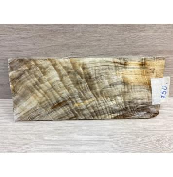 Тополь Болотный Волнистый заготовка накладки на головку грифа Смешанный ААА Волна ААА 5х107х250 мм-4