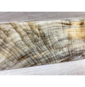 Тополь Болотный Волнистый заготовка накладки на головку грифа Смешанный ААА Волна ААА 5х107х250 мм-0