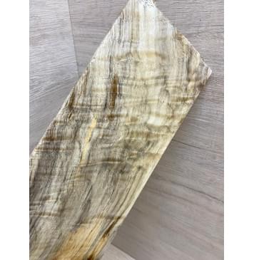 Тополь Болотный Волнистый заготовка накладки на головку грифа Смешанный ААА Волна ААА 5х107х250 мм-3