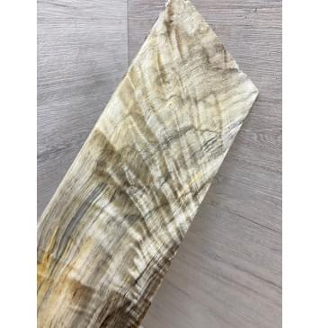 Тополь Болотный Волнистый заготовка накладки на головку грифа Смешанный ААА Волна ААА 5х107х250 мм-2