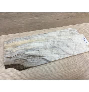 Тополь Болотный Волнистый заготовка накладки на головку грифа Смешанный ААА Волна ААА 6х107х250 мм-7