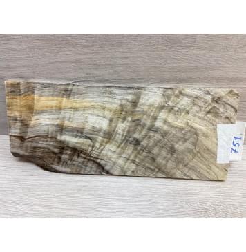 Тополь Болотный Волнистый заготовка накладки на головку грифа Смешанный ААА Волна ААА 6х107х250 мм-4
