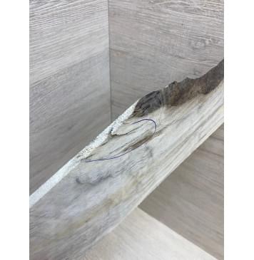 Тополь Болотный Волнистый заготовка накладки на головку грифа Смешанный ААА Волна ААА 6х60-107х255 мм (Уценка-трещина)-1