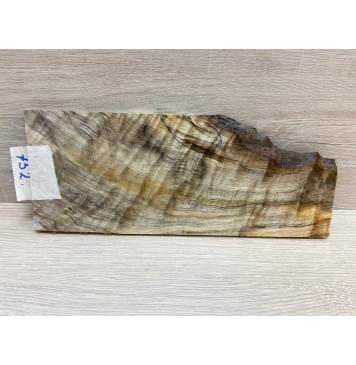 Тополь Болотный Волнистый заготовка накладки на головку грифа Смешанный ААА Волна ААА 6х60-107х255 мм (Уценка-трещина)-5