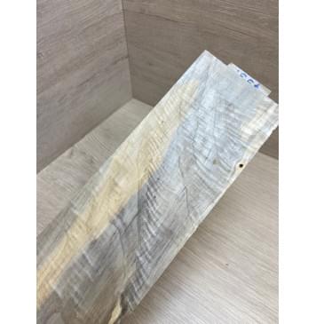 Тополь Болотный Волнистый заготовка накладки на головку грифа Смешанный ААА Волна АА 6х95-100х280 мм-9