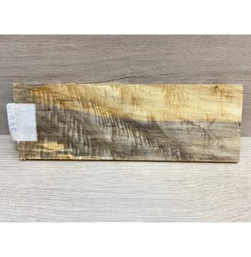 Тополь Болотный Волнистый заготовка накладки на головку грифа Смешанный ААА Волна АА 6х95-100х280 мм-7