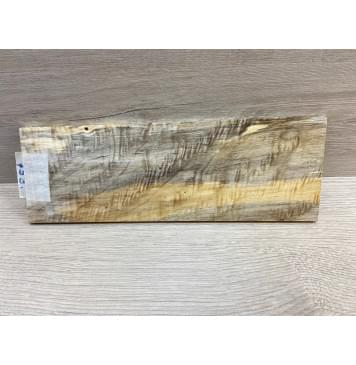 Тополь Болотный Волнистый заготовка накладки на головку грифа Смешанный ААА Волна АА 6х95-100х280 мм-3