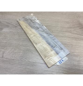 Тополь Болотный Волнистый заготовка накладки на головку грифа Смешанный ААА Волна АА 6.5х95-100х280 мм-4