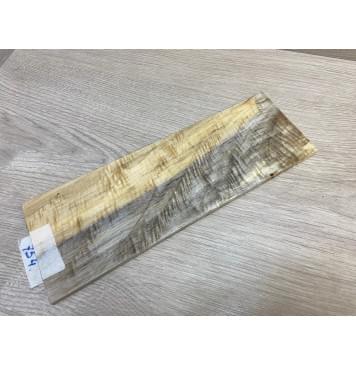 Тополь Болотный Волнистый заготовка накладки на головку грифа Смешанный ААА Волна АА 6.5х95-100х280 мм-7