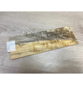 Тополь Болотный Волнистый заготовка накладки на головку грифа Смешанный ААА Волна АА 6.5х95-100х280 мм-6
