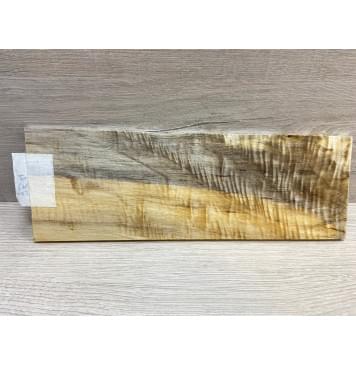 Тополь Болотный Волнистый заготовка накладки на головку грифа Смешанный ААА Волна АА 6.5х95-100х280 мм-5