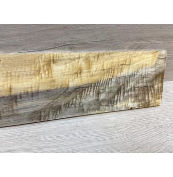 Тополь Болотный Волнистый заготовка накладки на головку грифа Смешанный ААА Волна АА 6.5х95-100х280 мм-2