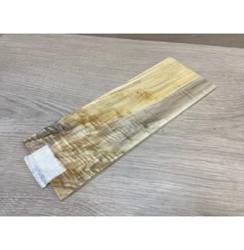 Тополь Болотный Волнистый заготовка накладки на головку грифа Смешанный ААА Волна А 6х100х280 мм-5