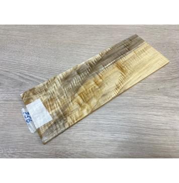 Тополь Болотный Волнистый заготовка накладки на головку грифа Смешанный ААА Волна А 6х100х280 мм-6