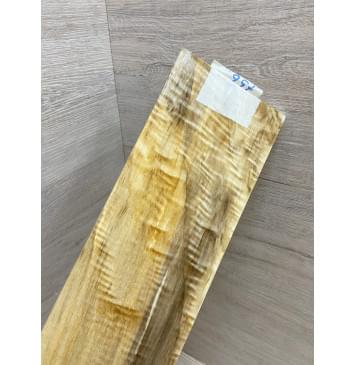 Тополь Болотный Волнистый заготовка накладки на головку грифа Смешанный ААА Волна А 6х100х280 мм-0