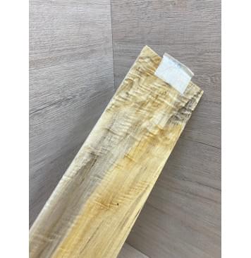 Тополь Болотный Волнистый заготовка накладки на головку грифа Смешанный ААА Волна А 6х100х280 мм-7