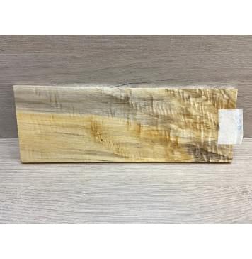 Тополь Болотный Волнистый заготовка накладки на головку грифа Смешанный ААА Волна А 6х100х280 мм-8