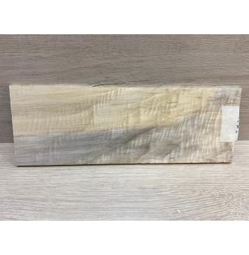 Тополь Болотный Волнистый заготовка накладки на головку грифа Смешанный ААА Волна АА 5х100х280 мм-3