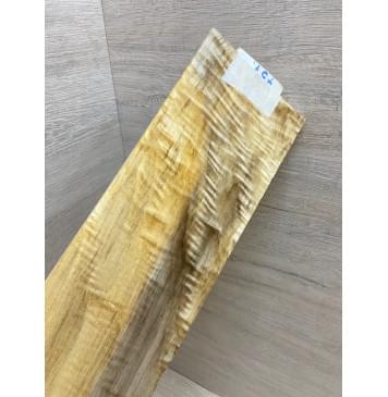 Тополь Болотный Волнистый заготовка накладки на головку грифа Смешанный ААА Волна АА 5х100х280 мм-0