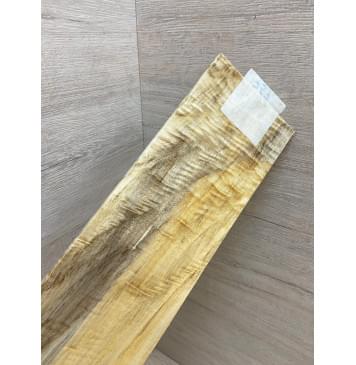 Тополь Болотный Волнистый заготовка накладки на головку грифа Смешанный ААА Волна АА 5х100х280 мм-8