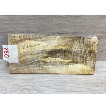 Тополь Болотный Волнистый заготовка накладки на головку грифа Смешанный ААА Волна А 5.5х102х230 мм-7