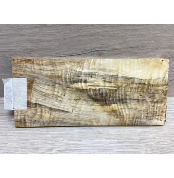 Тополь Болотный Волнистый заготовка накладки на головку грифа Смешанный ААА Волна А 5.5х102х230 мм-5