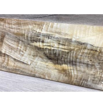 Тополь Болотный Волнистый заготовка накладки на головку грифа Смешанный ААА Волна А 5.5х102х230 мм-4