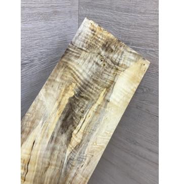 Тополь Болотный Волнистый заготовка накладки на головку грифа Смешанный ААА Волна А 5.5х102х230 мм-2