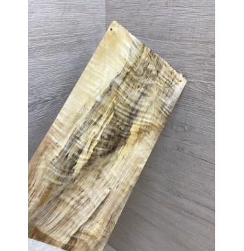 Тополь Болотный Волнистый заготовка накладки на головку грифа Смешанный ААА Волна А 5.5х102х230 мм-0