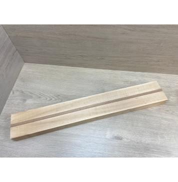 Ольха Волнистая/Сапели заготовка для переклеенного грифа электрогитары Радиал АА 50х(46-13-46)х695 мм - из 3х частей-0