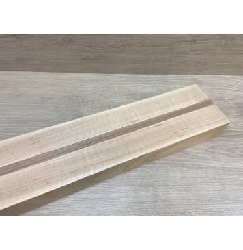 Ольха Волнистая/Сапели заготовка для переклеенного грифа электрогитары Радиал АА 50х(46-13-46)х695 мм - из 3х частей-9