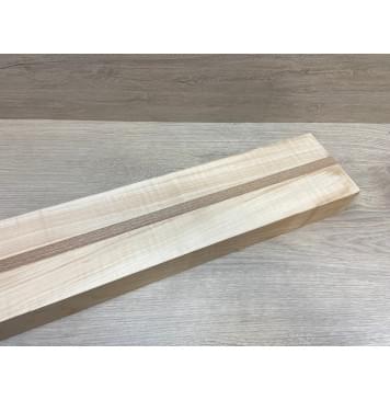 Ольха Волнистая/Сапели заготовка для переклеенного грифа электрогитары Радиал АА 50х(46-13-46)х695 мм - из 3х частей-6