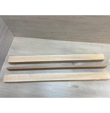 Ольха Волнистая/Сапели заготовка для переклеенного грифа электрогитары Радиал АА 50х(46-13-46)х695 мм - из 3х частей-2