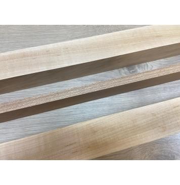 Ольха Волнистая/Сапели заготовка для переклеенного грифа электрогитары Радиал АА 50х(46-13-46)х695 мм - из 3х частей-1