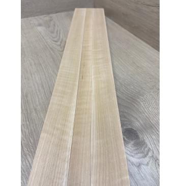 Ольха Волнистая заготовка грифа безголовой гитары Радиал АА Волна АА 25х(39-22-39)х645 мм - из 3х частей-6