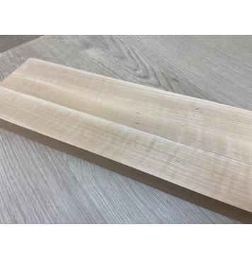 Ольха Волнистая заготовка грифа безголовой гитары Радиал АА Волна АА 25х(39-22-39)х645 мм - из 3х частей-4