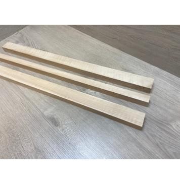 Ольха Волнистая заготовка грифа безголовой гитары Радиал АА Волна АА 25х(39-22-39)х645 мм - из 3х частей-2