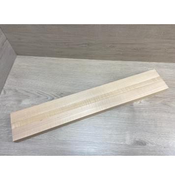 Ольха Волнистая заготовка грифа безголовой гитары Радиал АА Волна АА 29х(40-20-40)х610 мм - из 3х частей-0