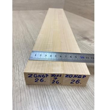 Ольха Волнистая заготовка грифа безголовой гитары Радиал АА Волна АА 29х(40-20-40)х610 мм - из 3х частей-5