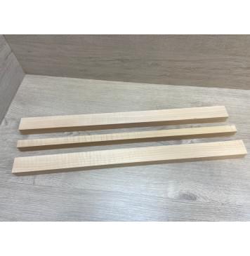 Ольха Волнистая заготовка грифа безголовой гитары Радиал АА Волна АА 29х(40-20-40)х610 мм - из 3х частей-3