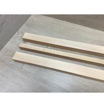 Ольха Волнистая заготовка грифа безголовой гитары Радиал АА Волна АА 29х(40-20-40)х610 мм - из 3х частей-2