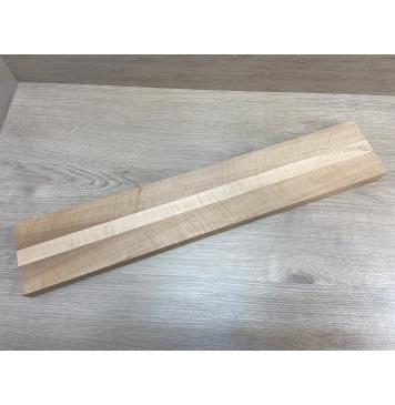 Ольха Волнистая заготовка грифа безголовой гитары Радиал АА Волна АА 29х(43-24-43)х610 мм - из 3х частей-0