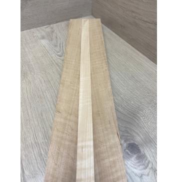 Ольха Волнистая заготовка грифа безголовой гитары Радиал АА Волна АА 29х(43-24-43)х610 мм - из 3х частей-1