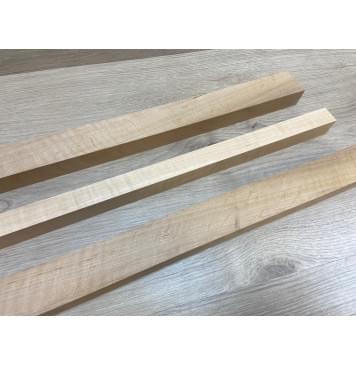 Ольха Волнистая заготовка грифа безголовой гитары Радиал АА Волна АА 29х(43-24-43)х610 мм - из 3х частей-6