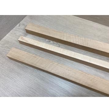 Ольха Волнистая заготовка грифа безголовой гитары Радиал АА Волна АА 29х(43-24-43)х610 мм - из 3х частей-5