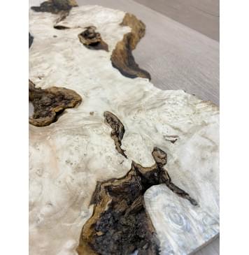 Клён Американский Каповый заготовка на топ под заливку Смешанный ААА 25х270-350х600 мм  (цельный)-4