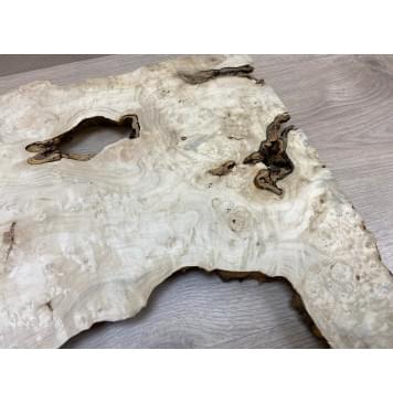 Клён Американский Каповый заготовка на топ под заливку Смешанный ААА 25х270-350х600 мм  (цельный)-8