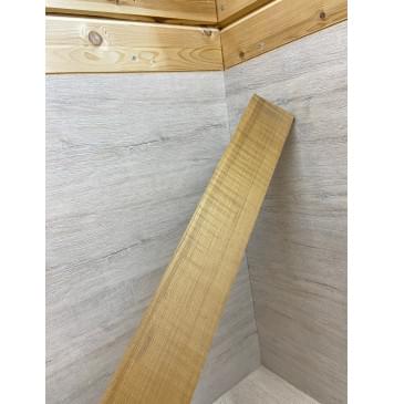 Клён Волнистый Печеный 180 гр заготовка накладки для бас-гитары Радиал А 10.5х84х745 мм-9