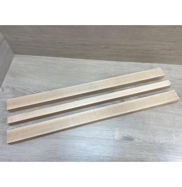 Ольха Волнистая заготовка грифа электрогитары Радиал АА Волна АА 30.5х(45-26-45)х680 мм - из 3х частей-0